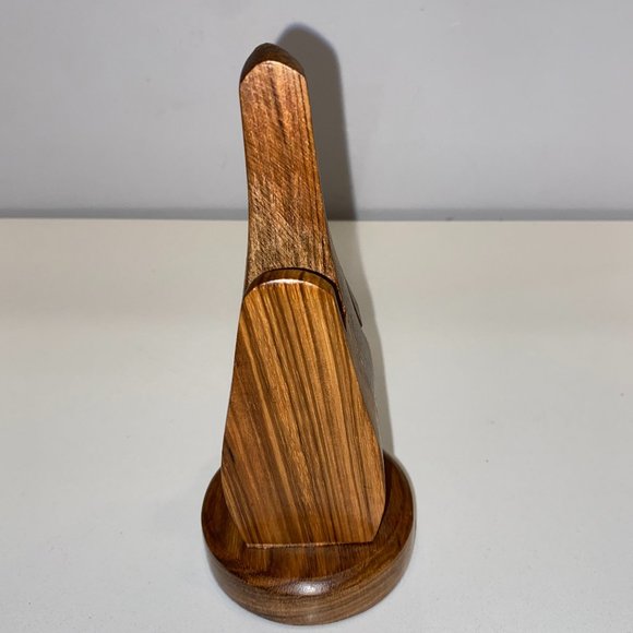 Wooden Nose Shaped Eyeglass Holder Spectacle Display Stand Face 6 inches - Picture 5 of 6